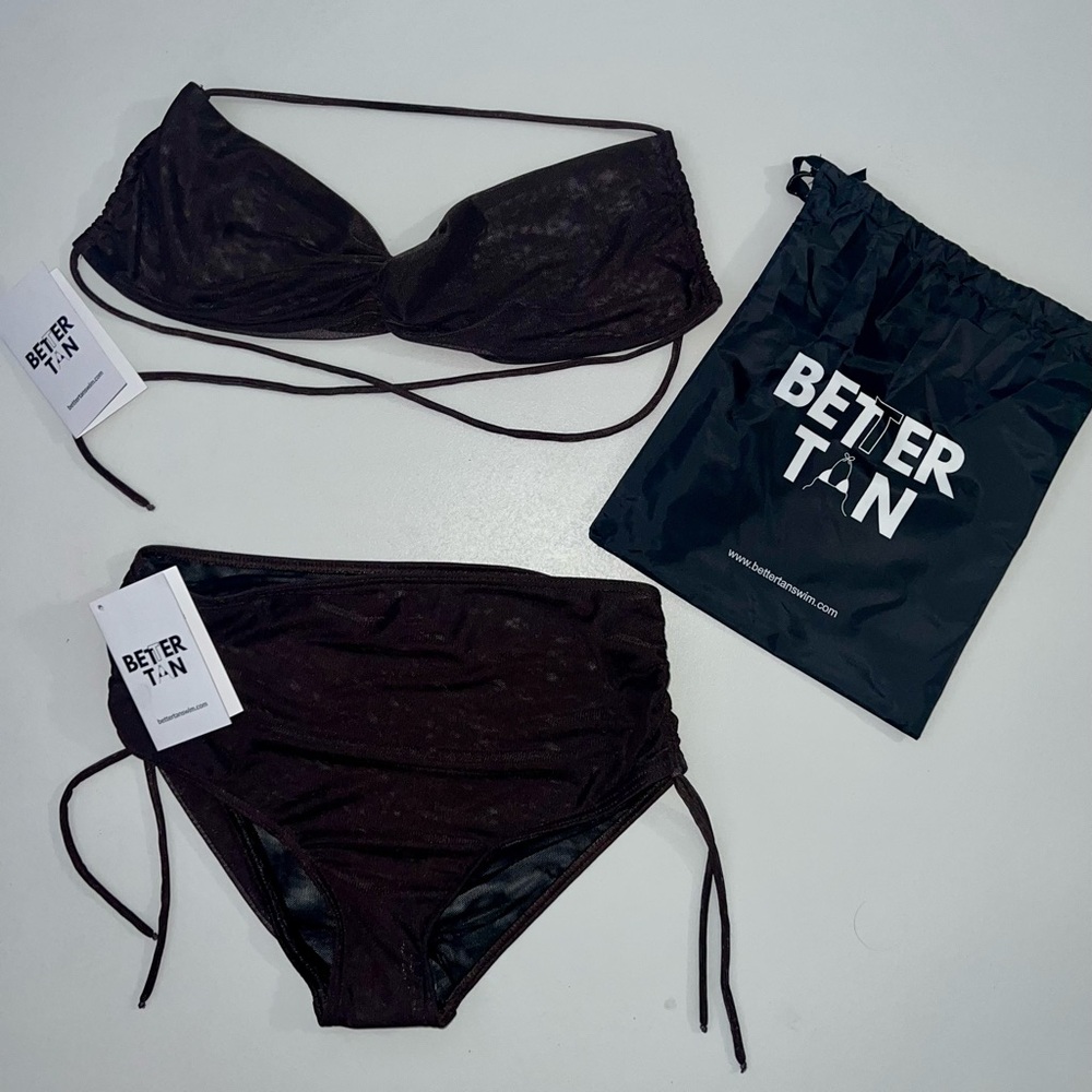 Better Tan Mocha Bikini Set XL top and Large bottom